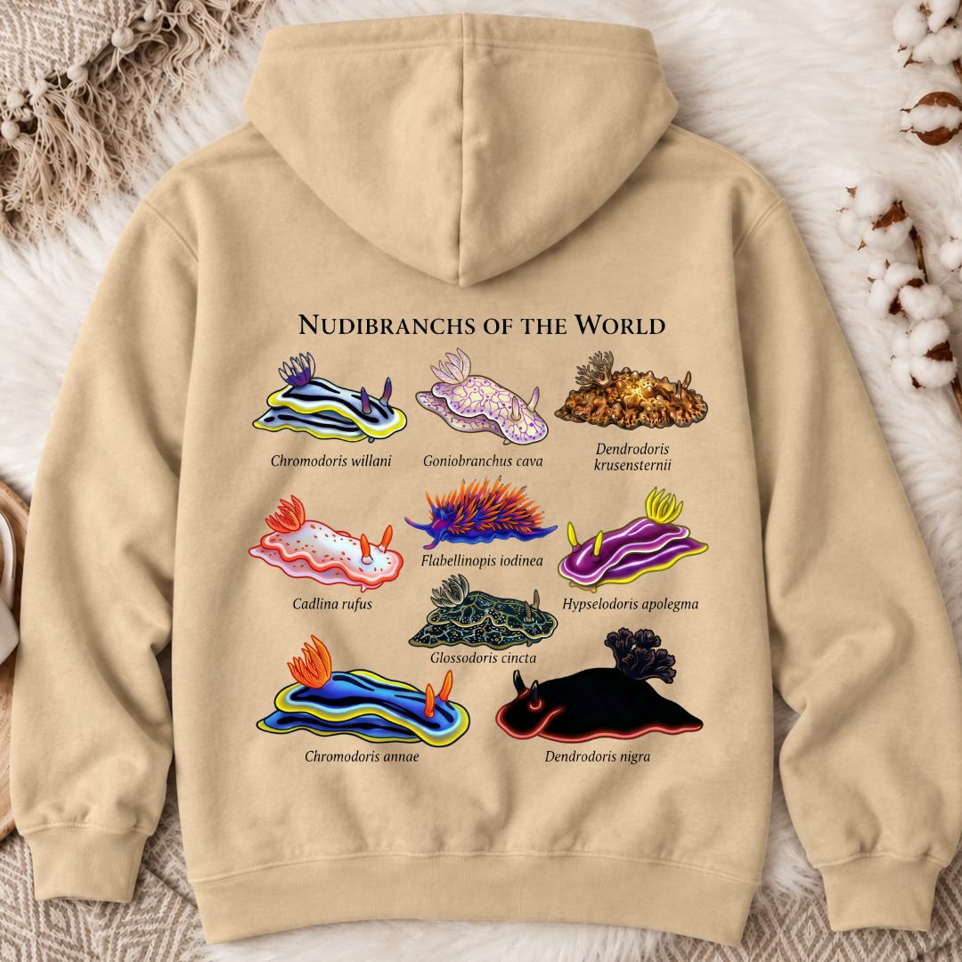 Nudibranchs Of The World Back Print Hoodie