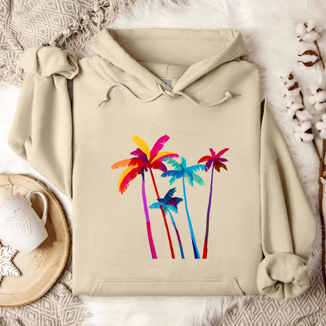 Artistic Palm Trees Hoodie