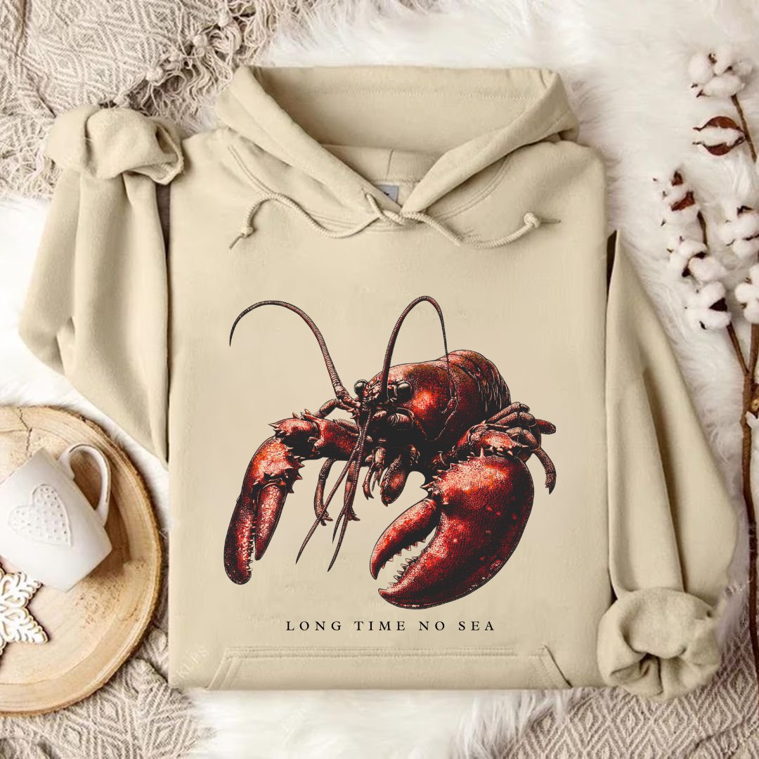 Long Time No Sea Lobster Hoodie