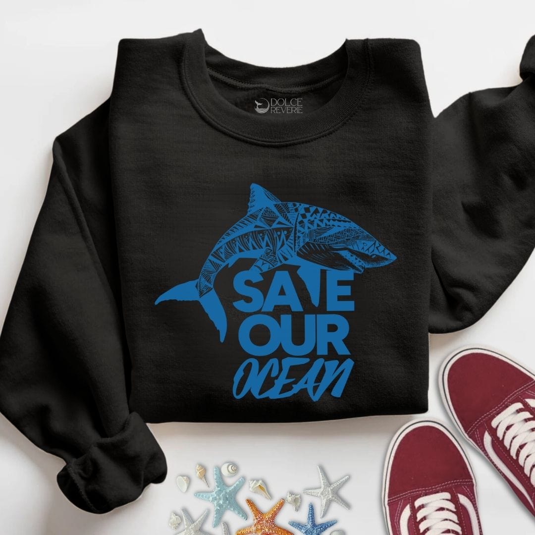 Save Our Oceans Sweatshirt S / Black