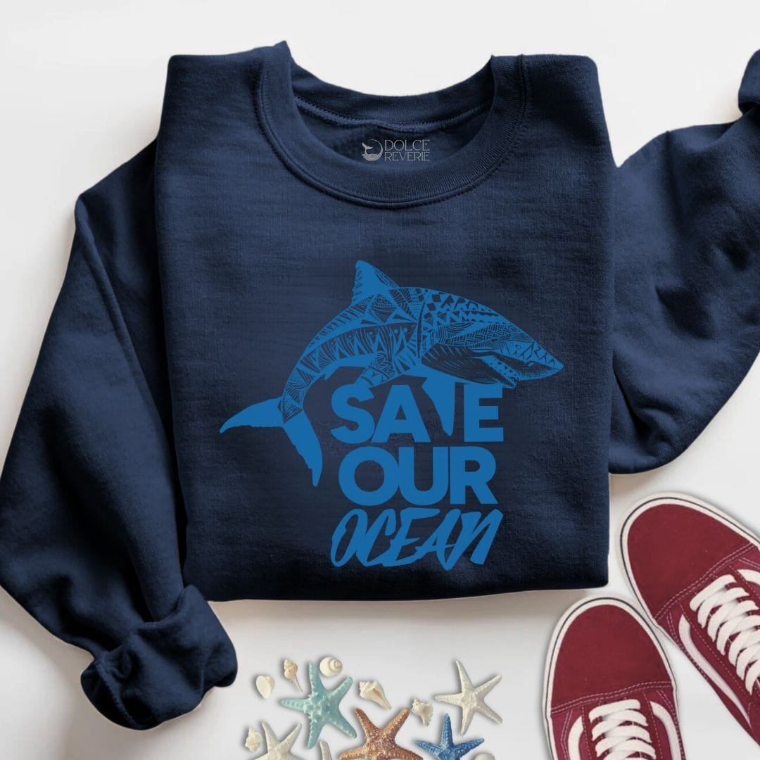 Save Our Oceans Sweatshirt S / Navy