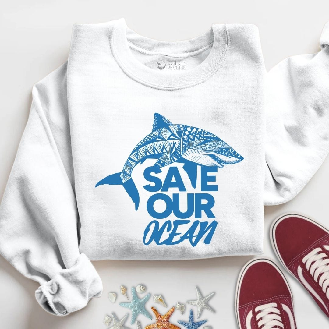 Save Our Oceans Sweatshirt S / White