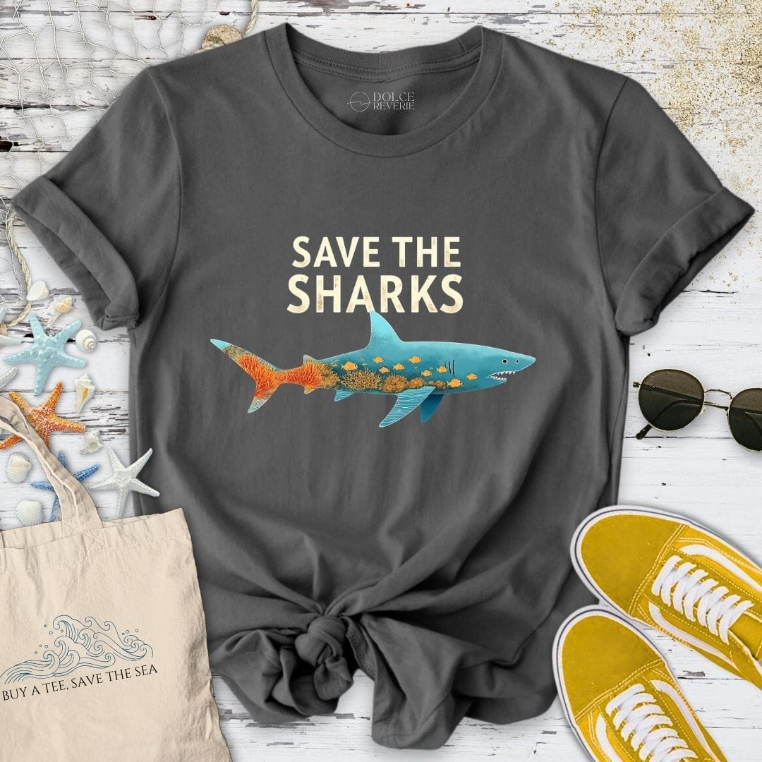 Save The Sharks II T-Shirt Charcoal / S