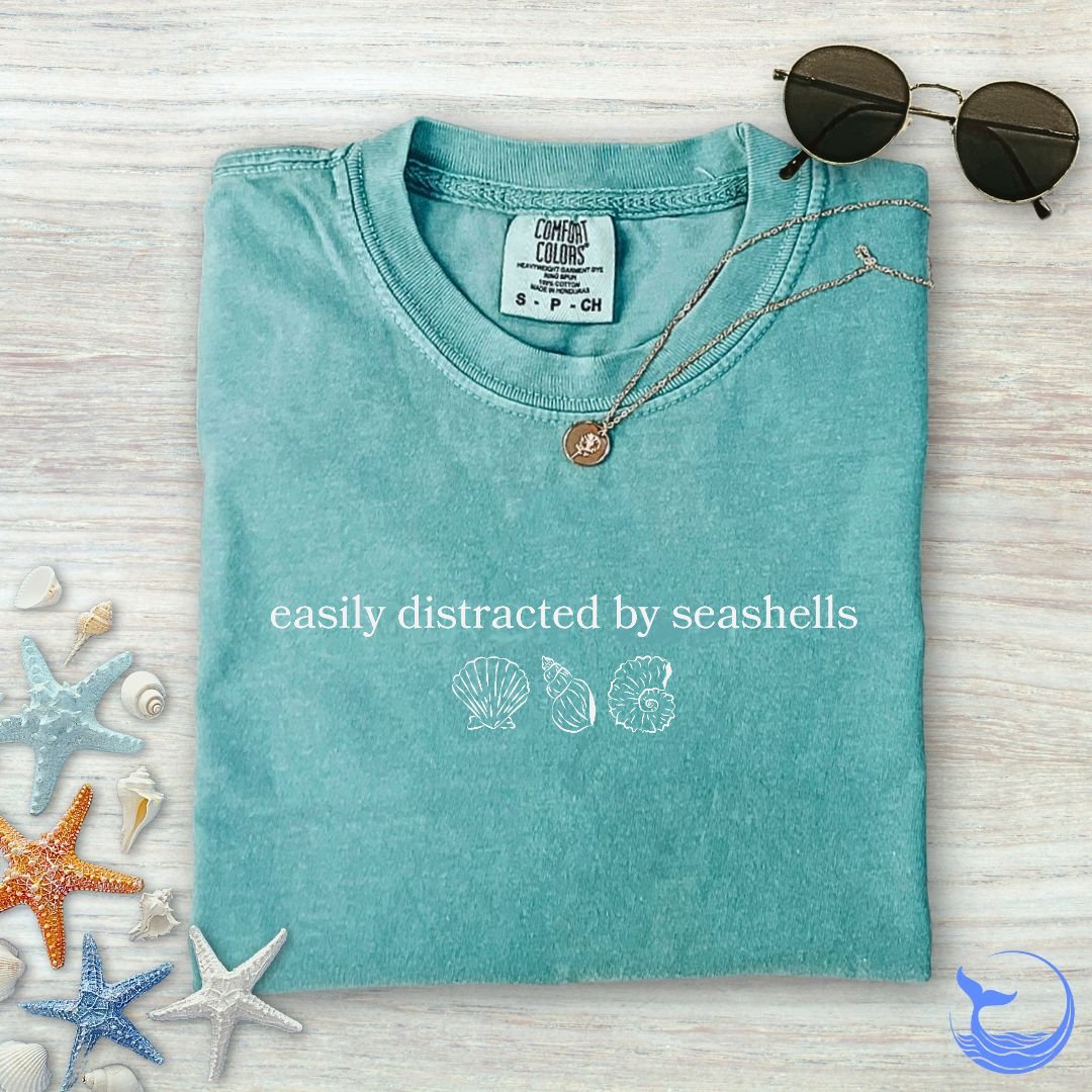 Distracted By Seashells Comfort Colors T-Shirt