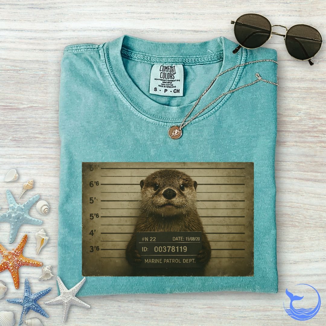 Otter Mugshot Comfort Colors T-Shirt