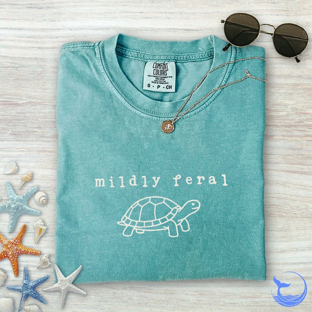 Mildly Feral Turtle Comfort Colors T-Shirt