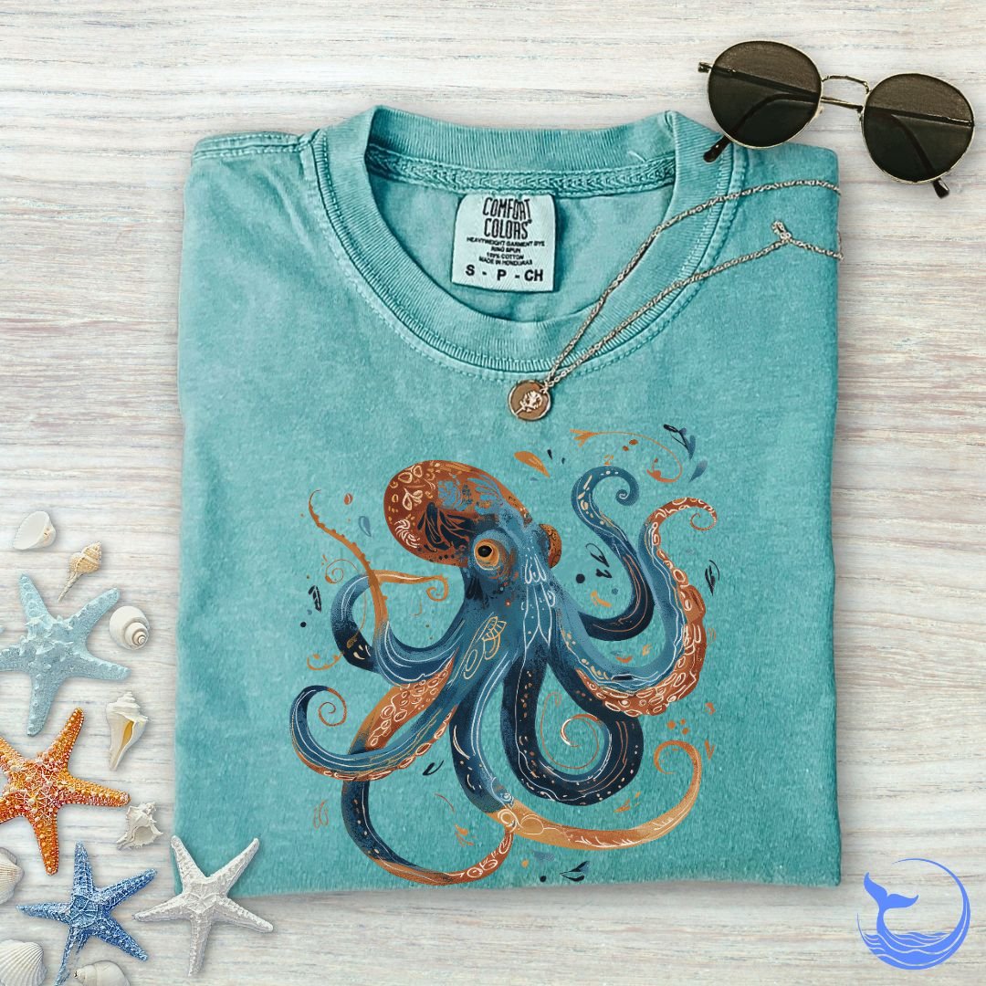 Boho Octopus Comfort Colors T-Shirt