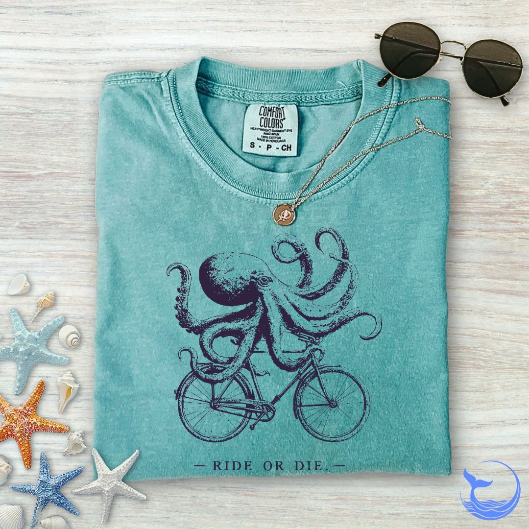 Ride Or Die Octopus Comfort Colors T-Shirt