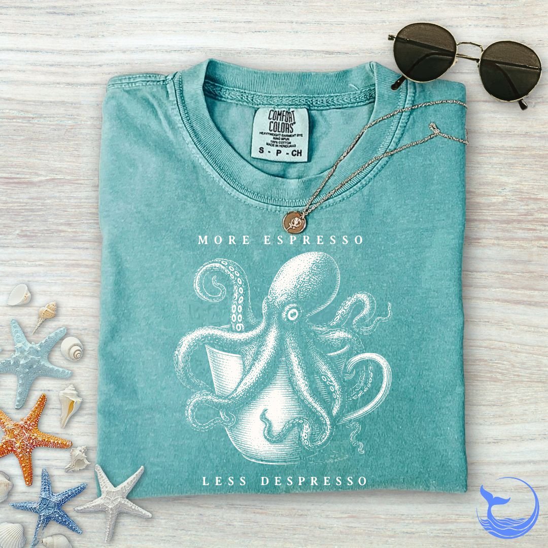 Espresso Octopus Comfort Colors T-Shirt
