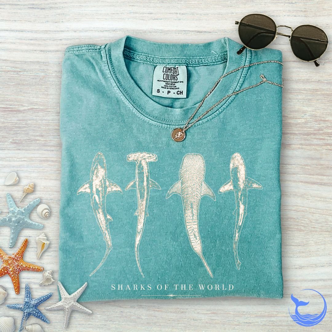 Sharks Of The World Comfort Colors T-Shirt