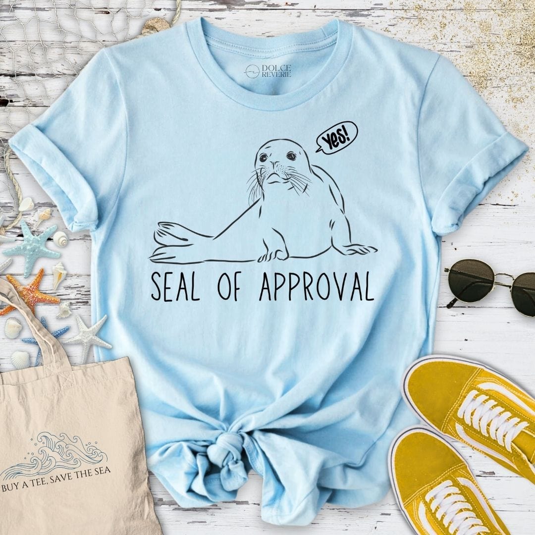 Seal Of Approval T-Shirt Light Blue / S