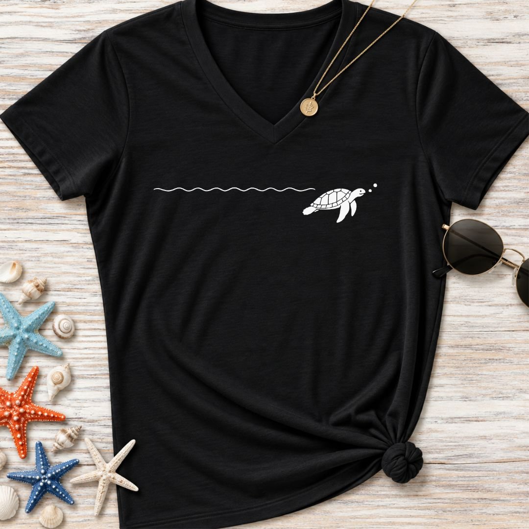 Turtle Trail Women's V-Neck T-Shirt