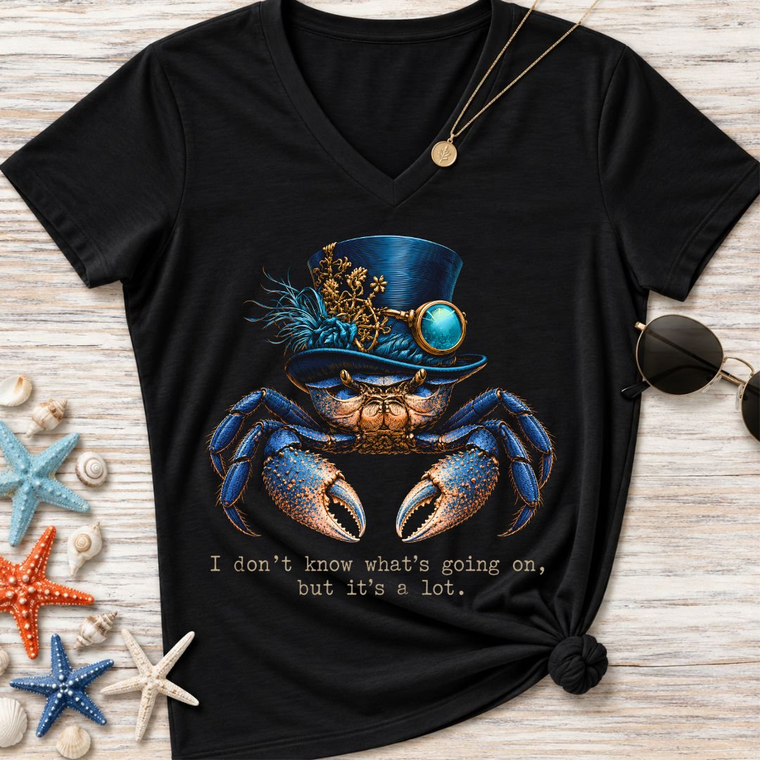 It's A Lot, Crab Women's V-Neck T-Shirt