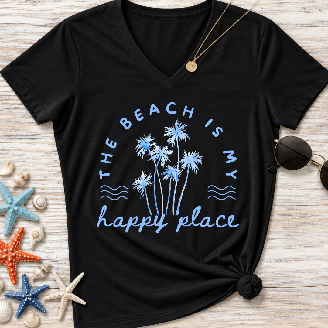 Happy Place Women's V-Neck T-Shirt