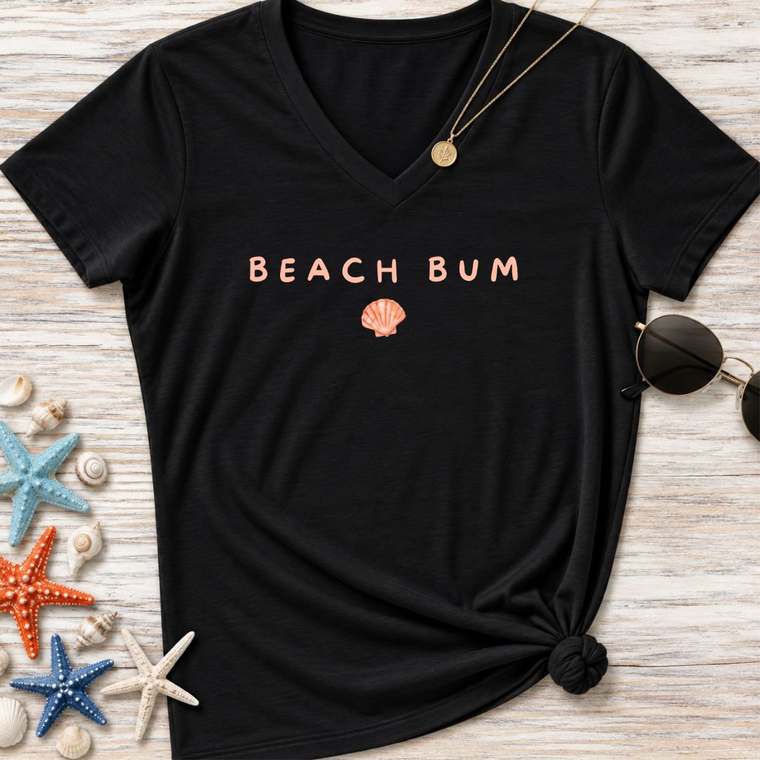 Beach Bum Women's V-Neck T-Shirt