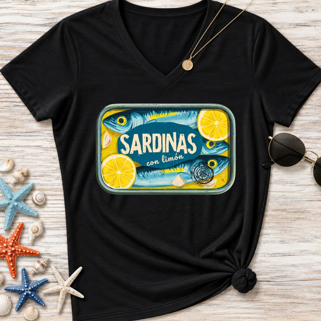 Sardinas Con Limon Women's V-Neck T-Shirt