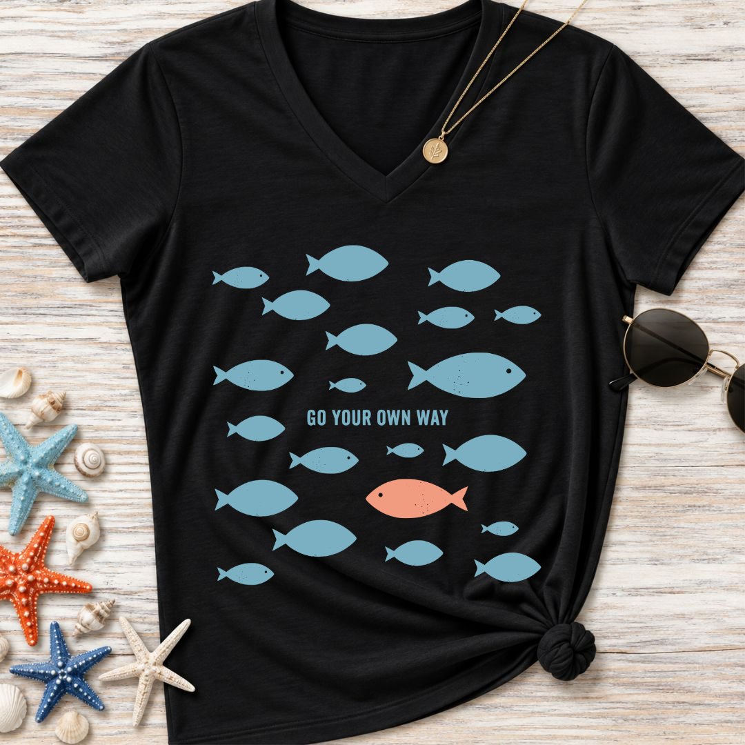 Go Your Own Way Women's V-Neck T-Shirt