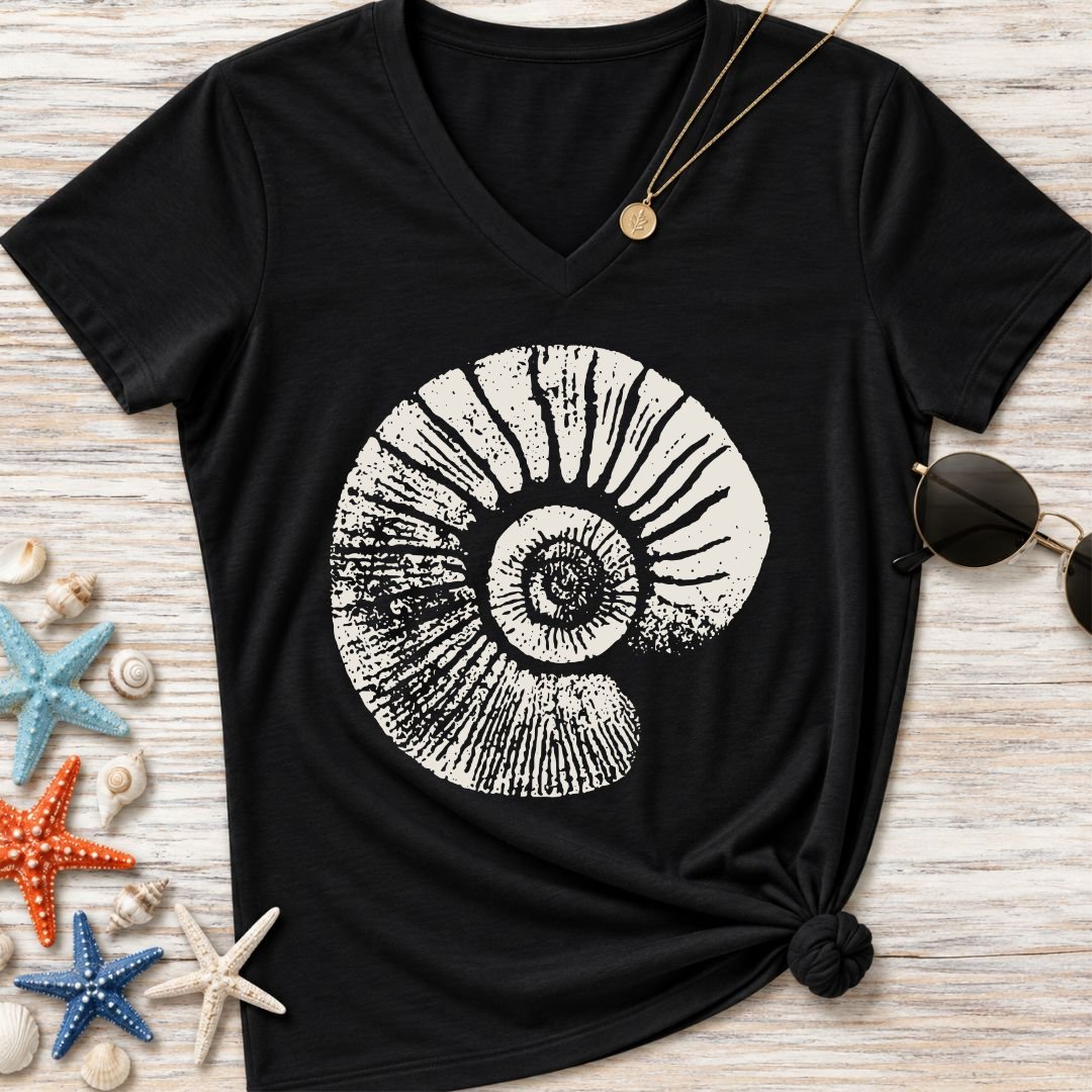 Ammonite Women's V-Neck T-Shirt
