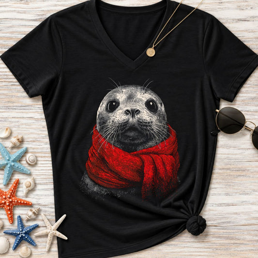 Winter Seal Women's V-Neck T-Shirt