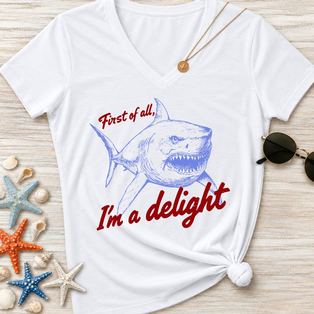 I'm a Delight Women's V-Neck T-Shirt