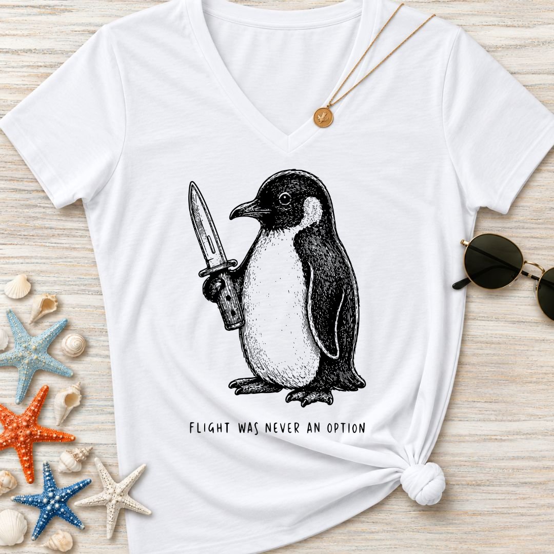 Flight Was Not An Option Women's V-Neck T-Shirt