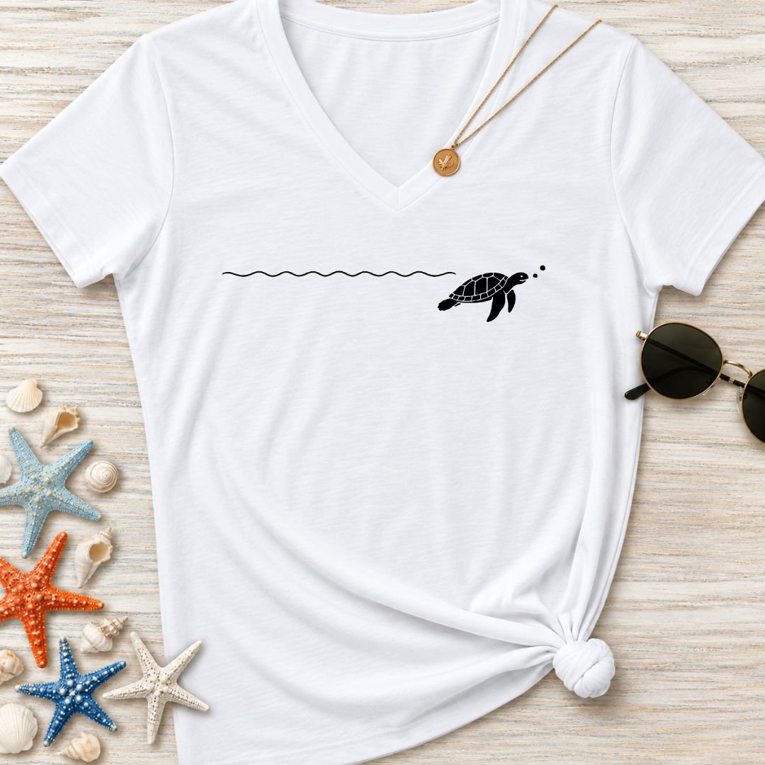 Turtle Trail Women's V-Neck T-Shirt