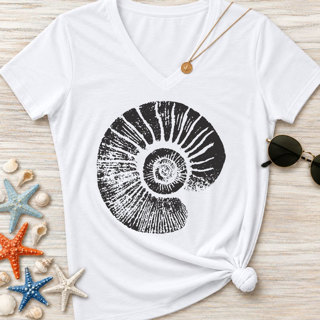 Ammonite Women's V-Neck T-Shirt