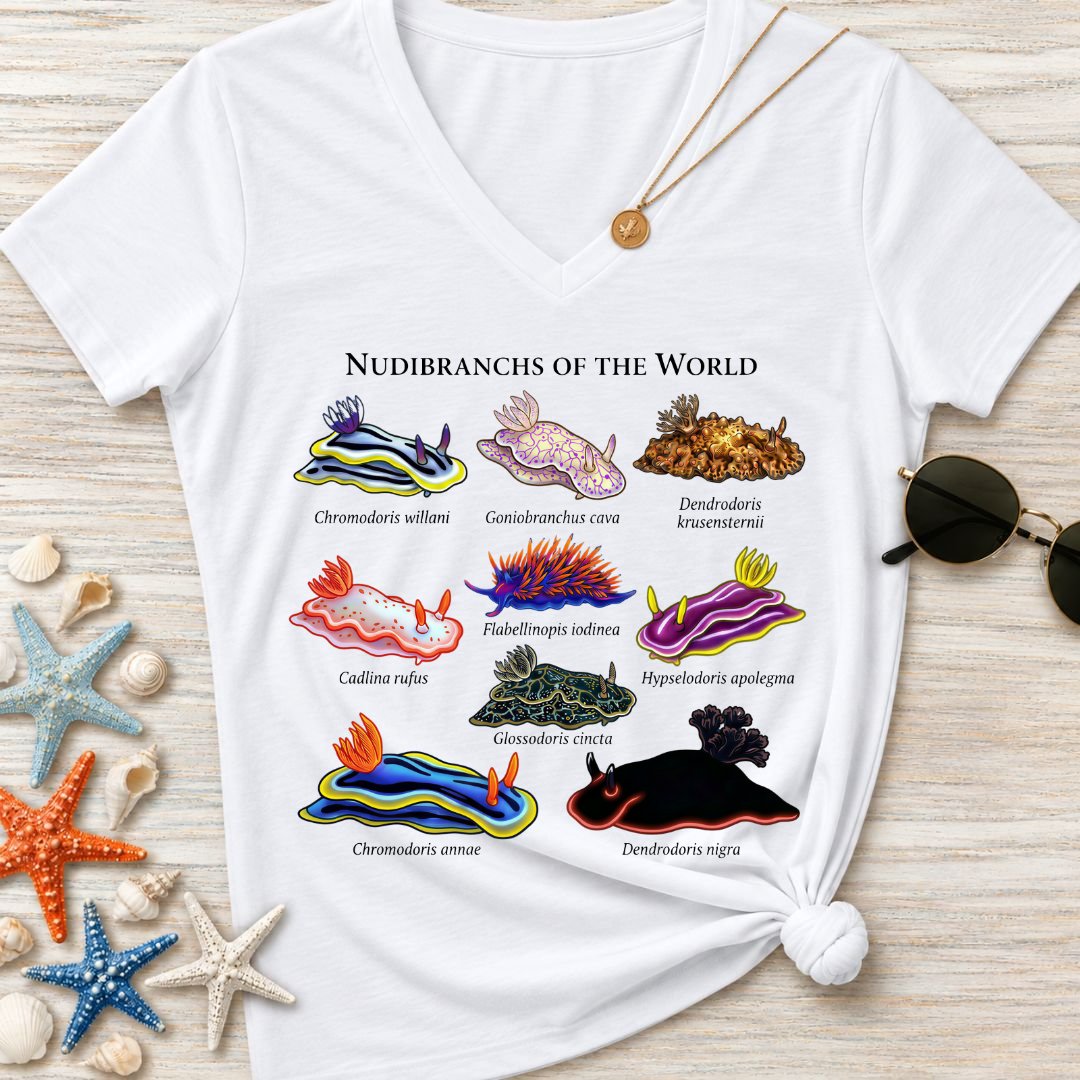 Nudibranchs Of The World Women's V-Neck T-Shirt