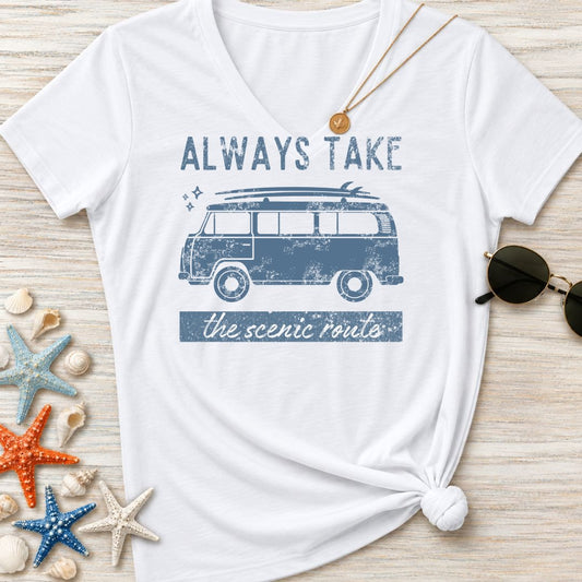 Scenic Route Women's V-Neck T-Shirt