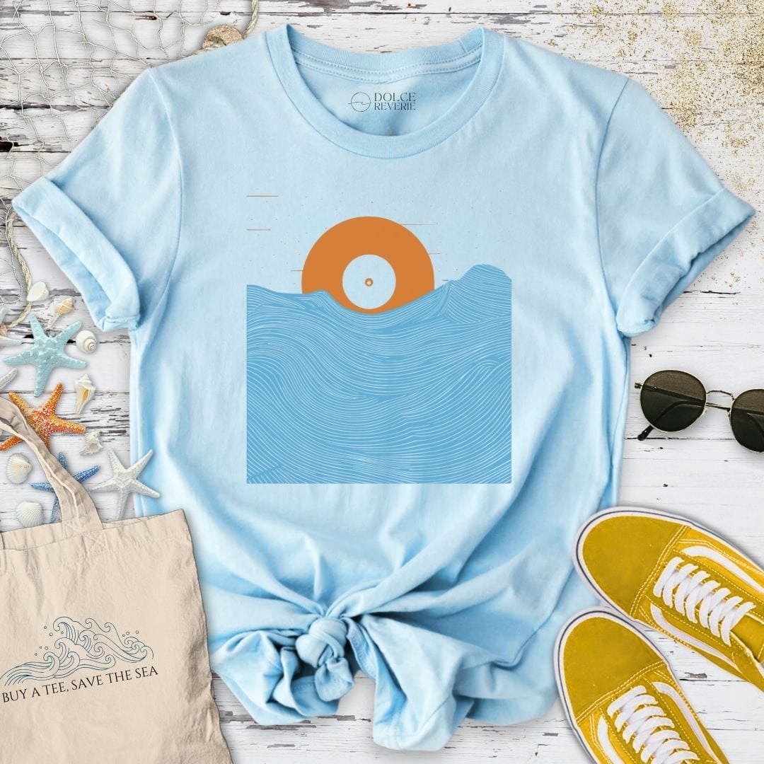 Sound Of The Ocean T-Shirt Light Blue / S