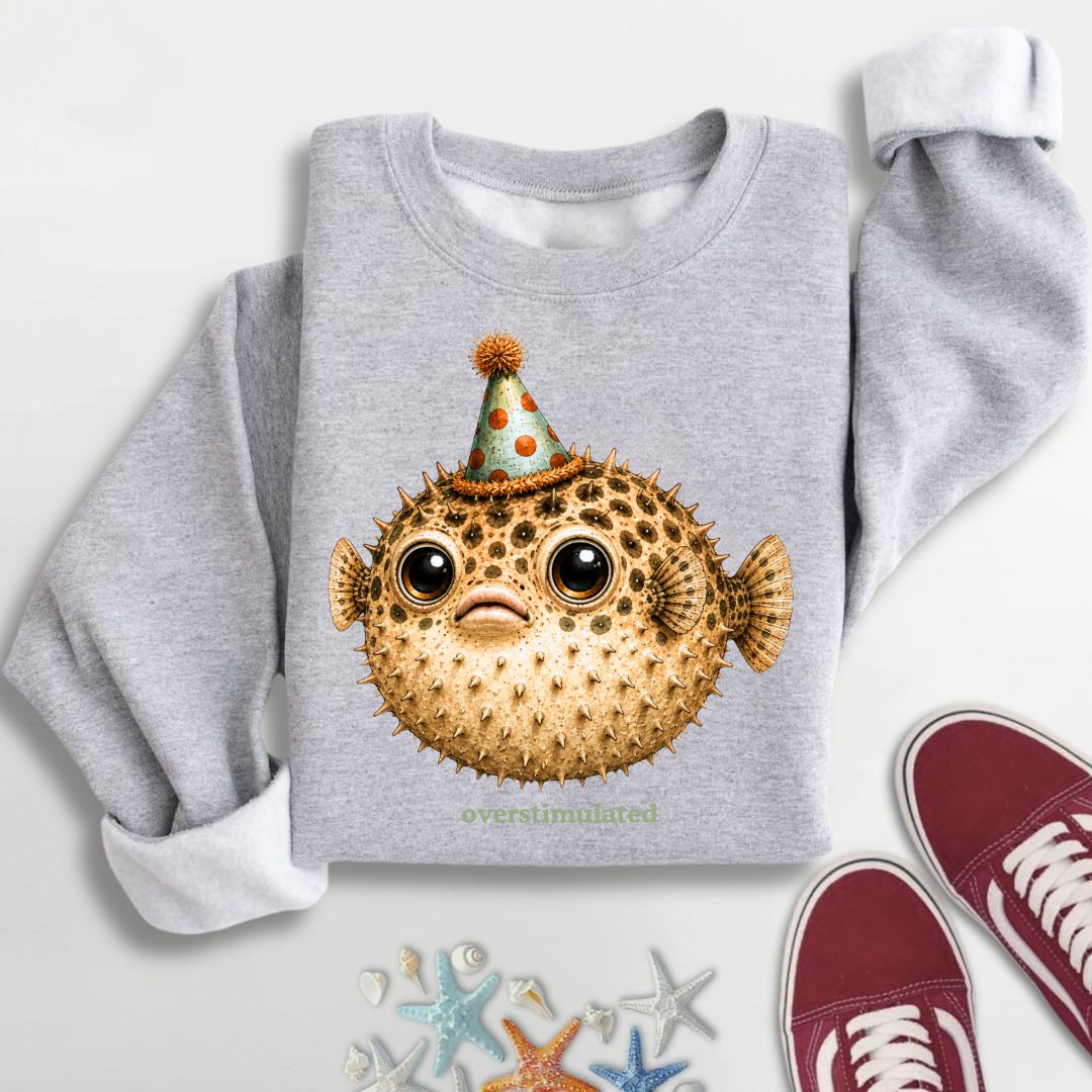 Overstimulated Pufferfish Sweatshirt
