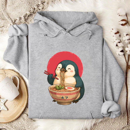 Penguin Ramen Hoodie in Sport Grey - Dolce Reverie