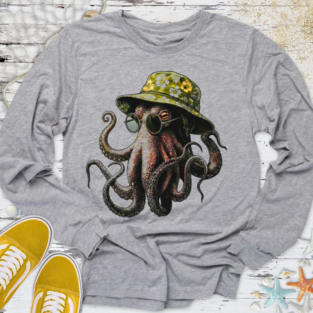 Summer Octopus Long Sleeve Tee