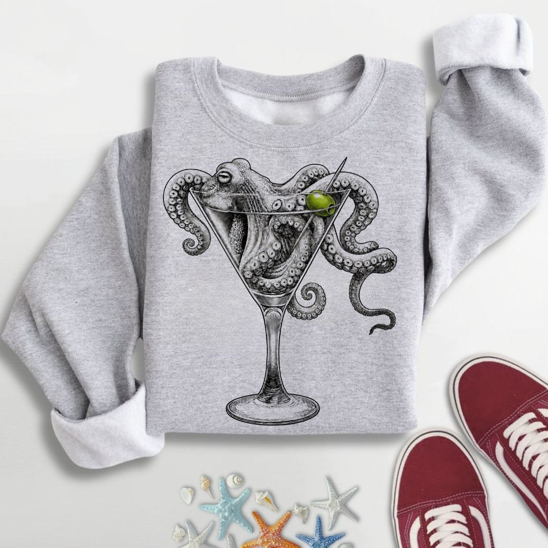 Octopus Martini Sweatshirt