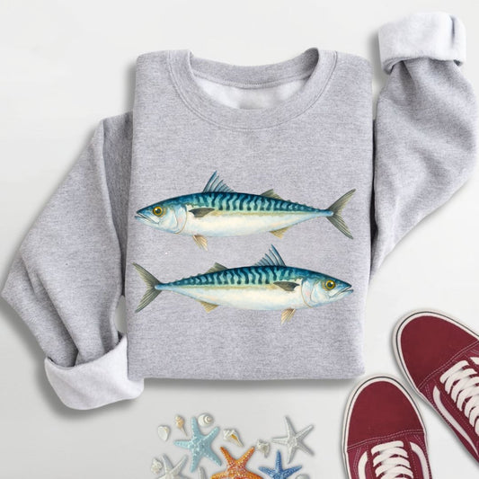 Mackarel Sweatshirt in Sport Grey - Dolce Reverie