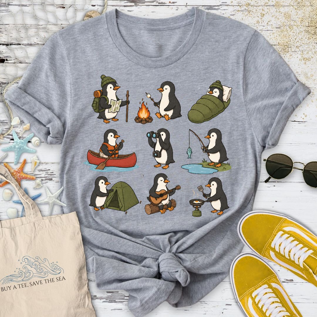 Camping Penguin T-Shirt