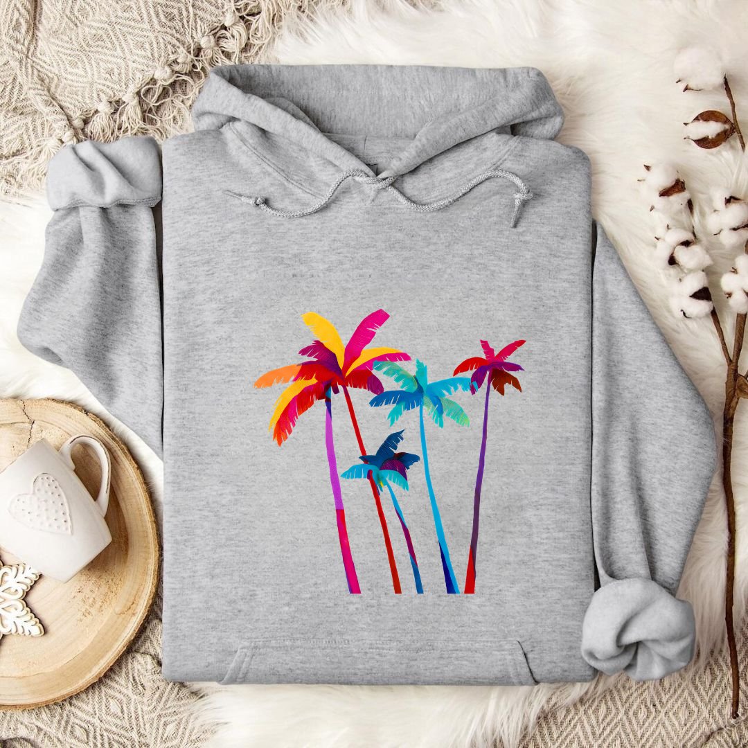 Artistic Palm Trees Hoodie