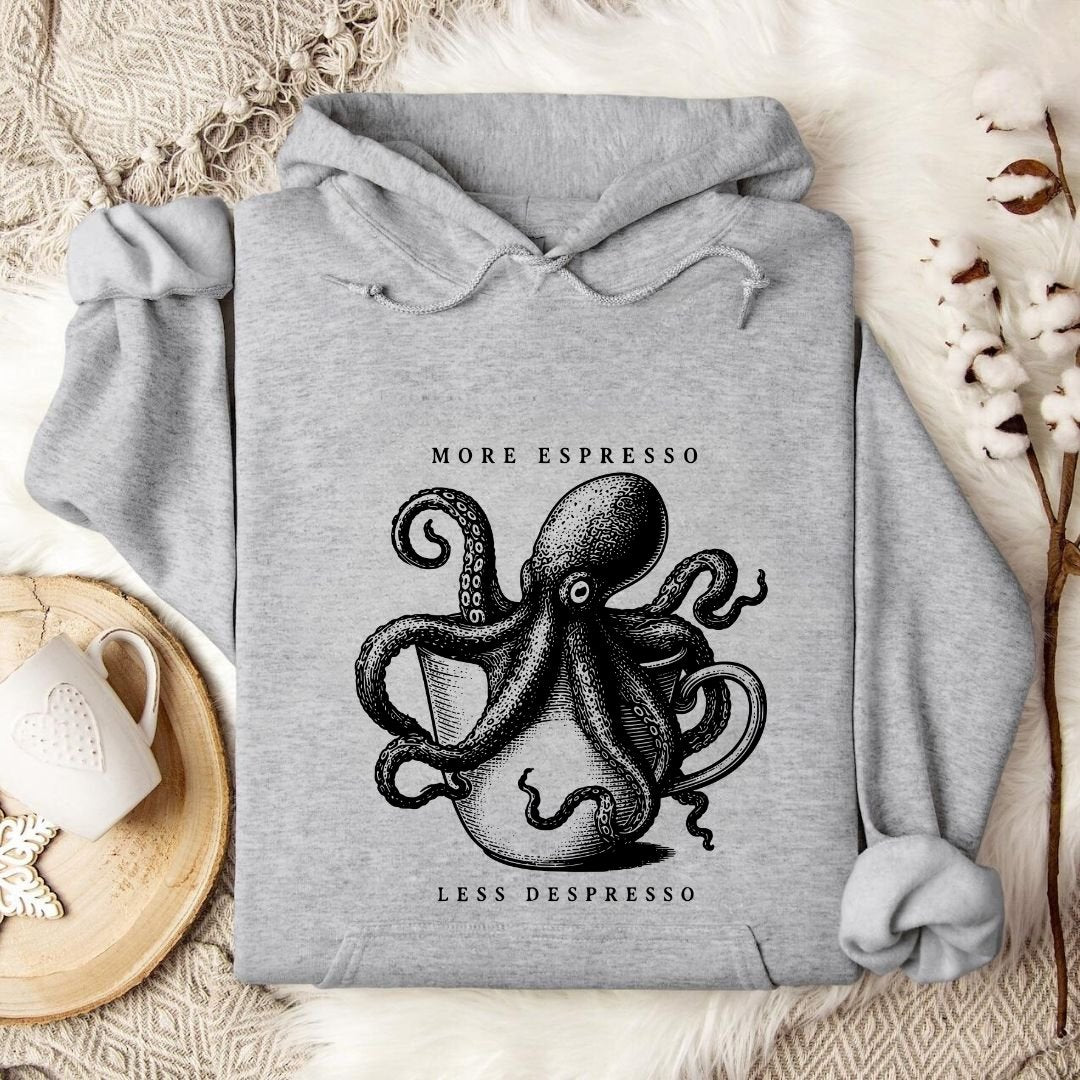 Espresso Octopus Hoodie
