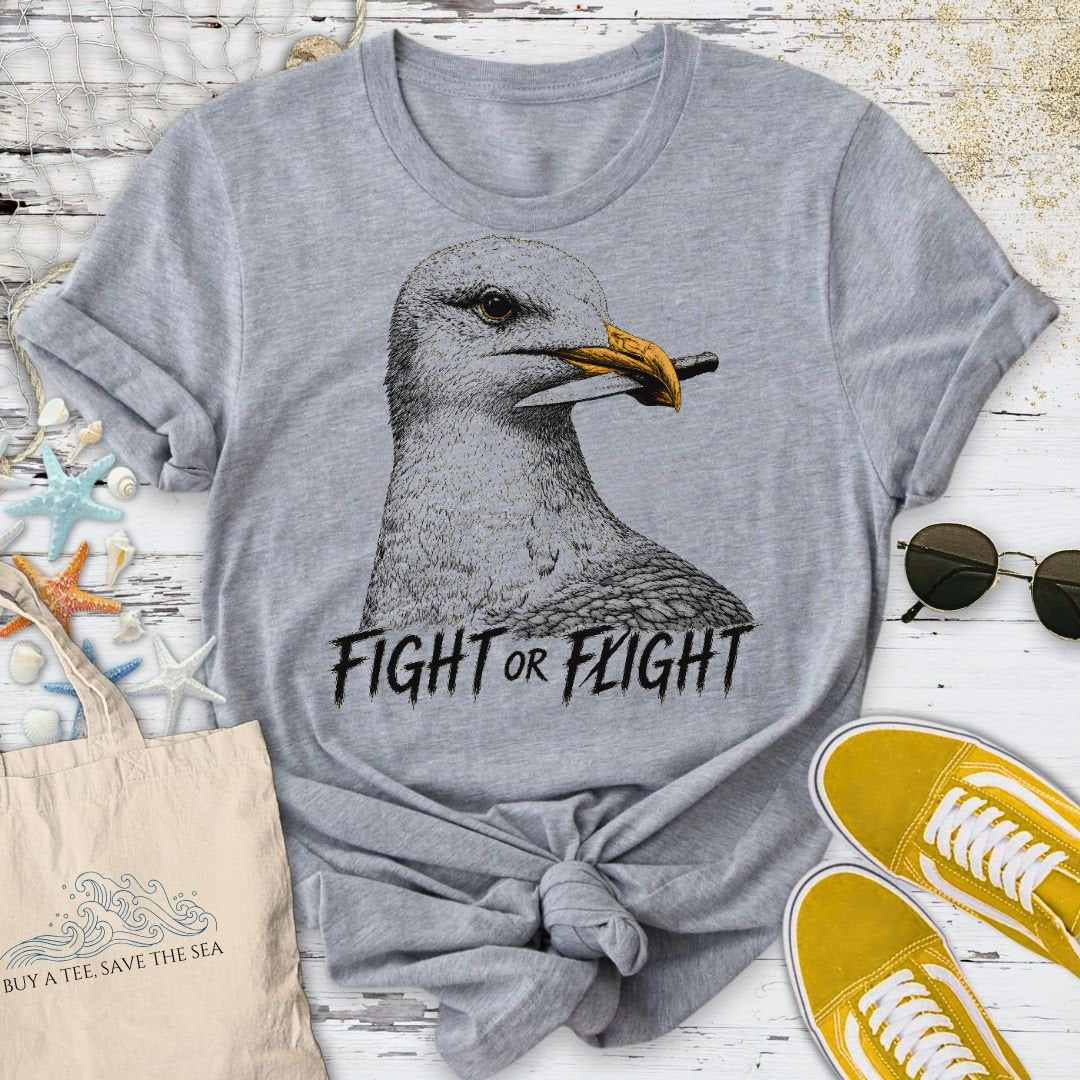 Fight Or Fight Seagull T-Shirt