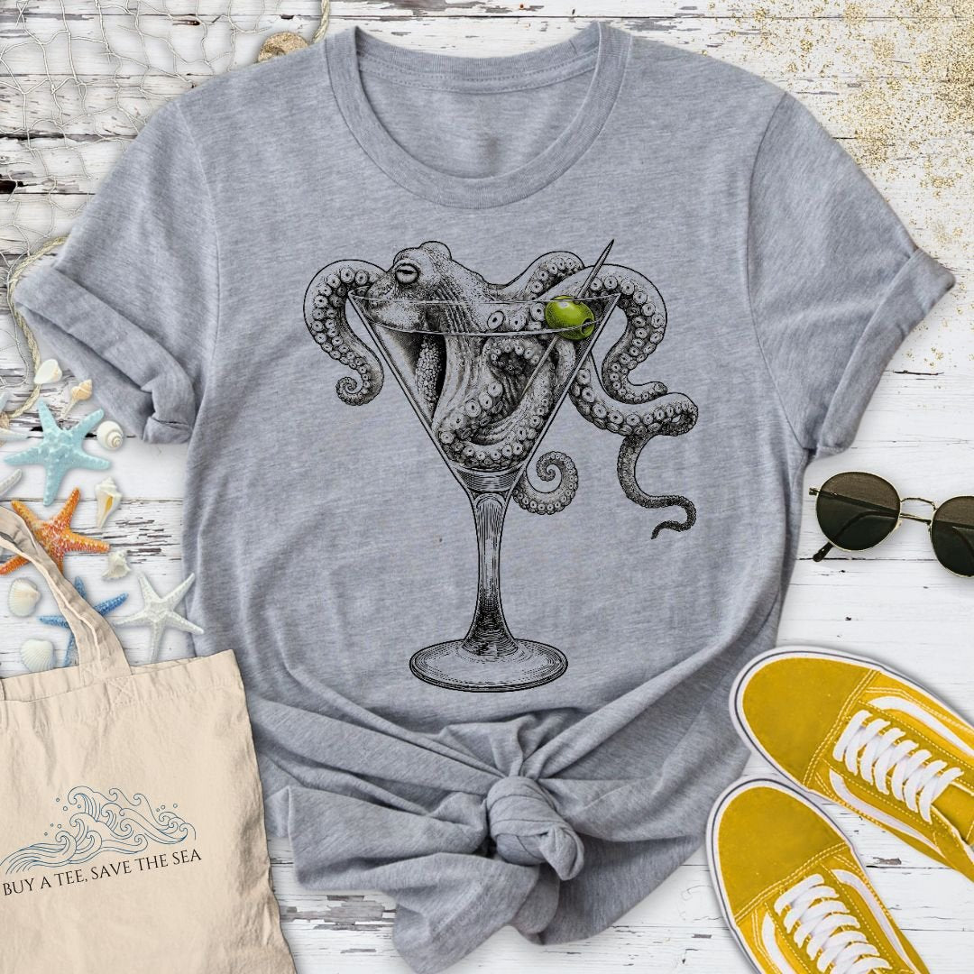 Octopus Martini T-Shirt