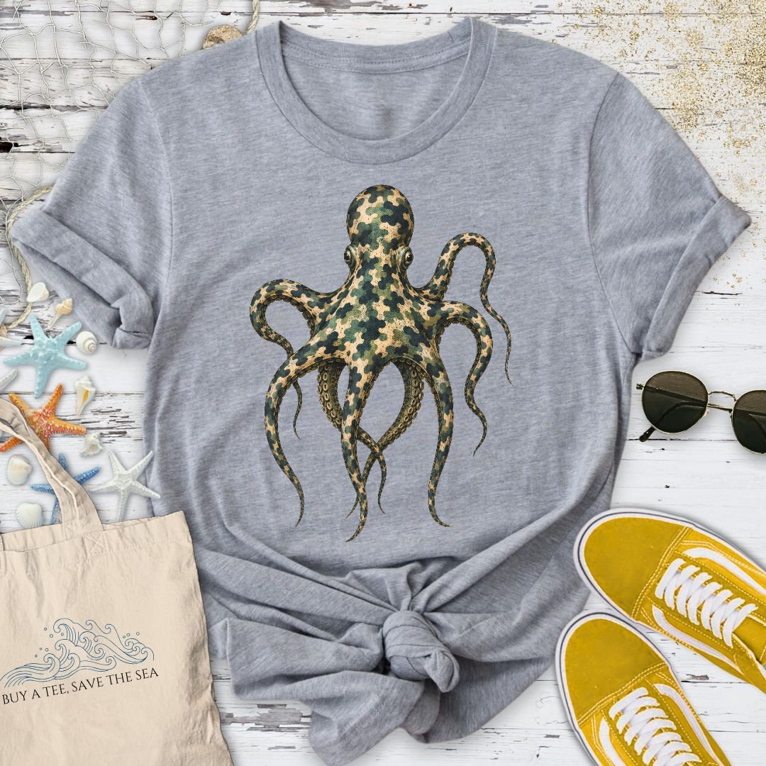 Camo Octopus T-Shirt