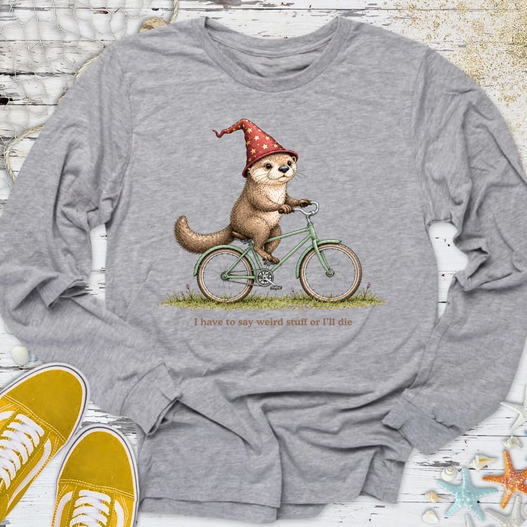 Weird Stuff Or I'll Die Otter Long Sleeve Tee
