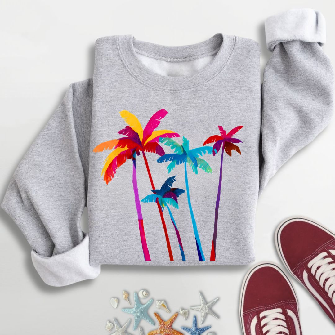 Artistic Palm Trees Sweatshirt