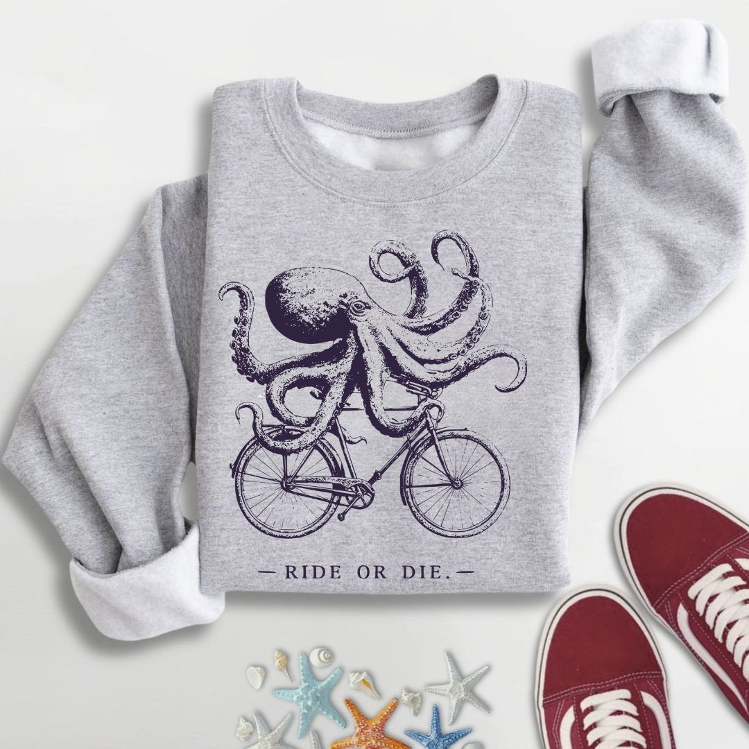Ride Or Die, Octopus Sweatshirt