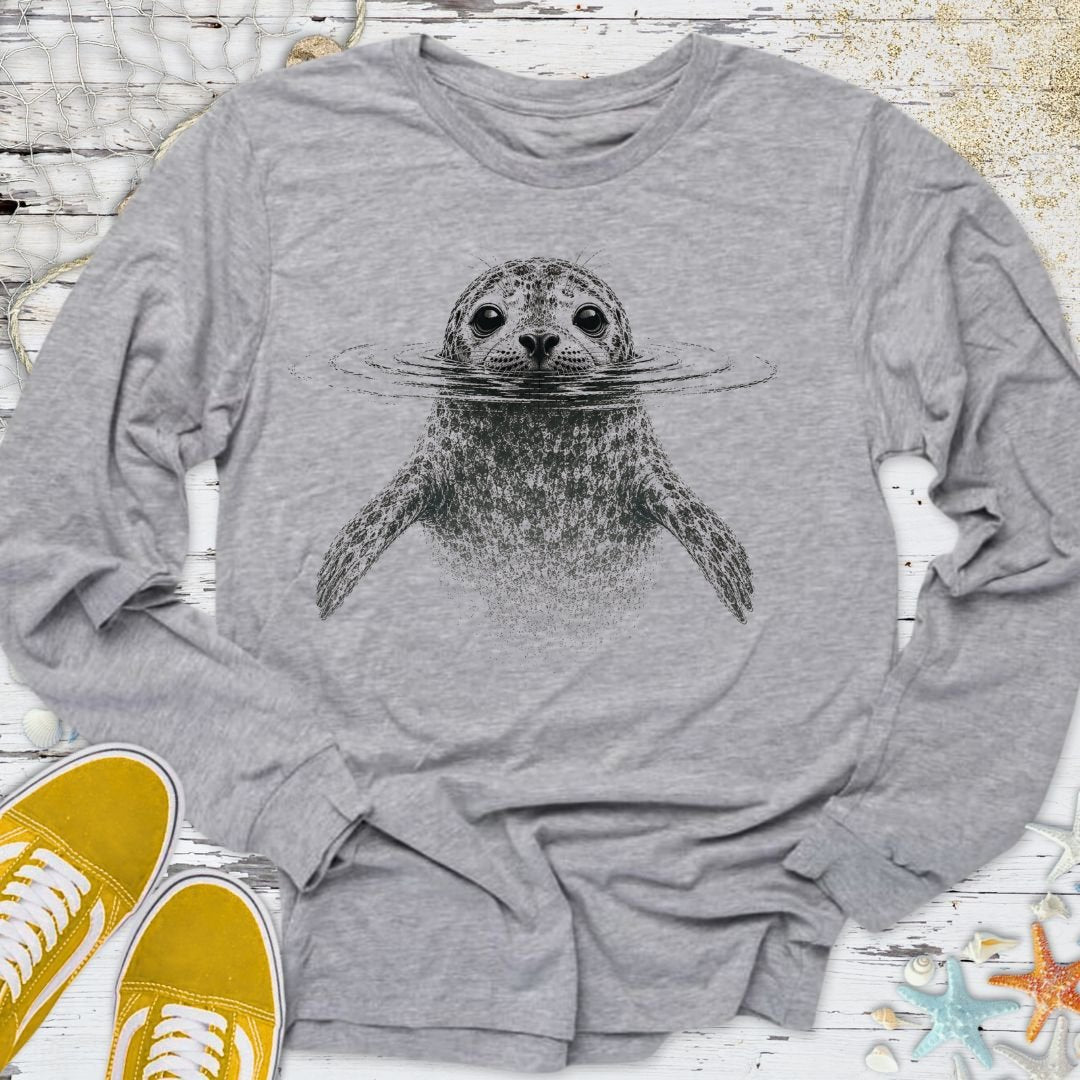 Swimming Seal Long Sleeve Tee