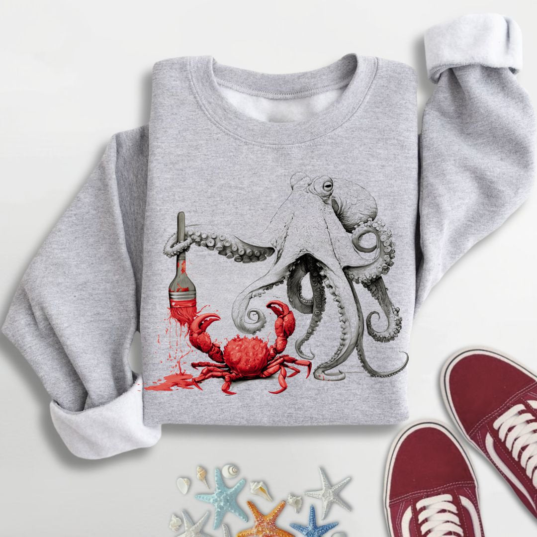 Off To Paint Stuff, Octopus Sweatshirt