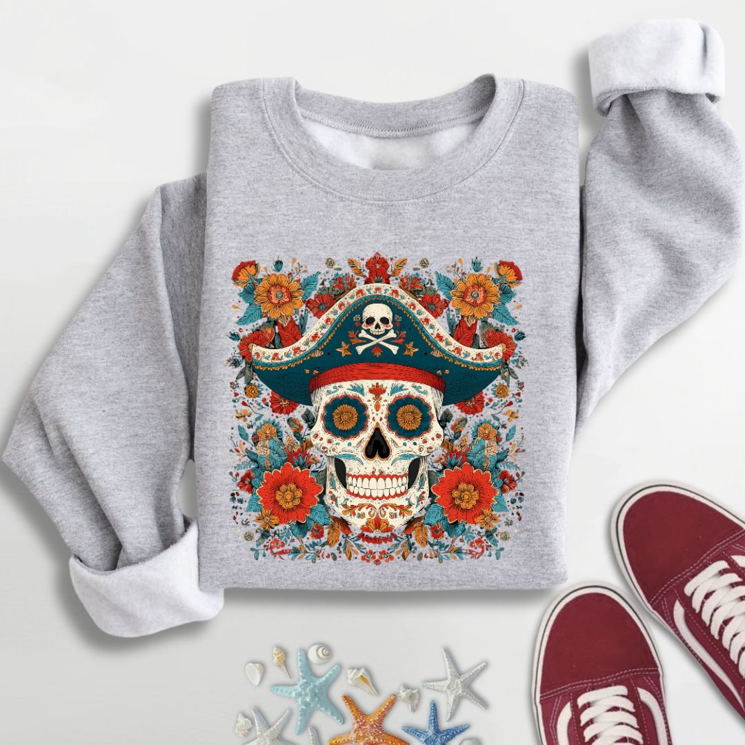 Mexican Pirate Skull Sweatshirt