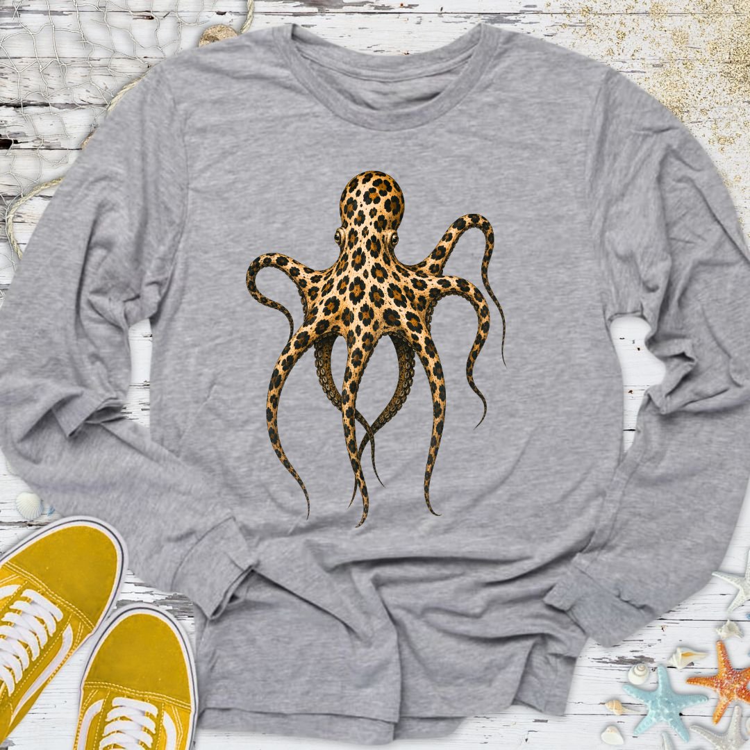 Cheetah Octopus Long Sleeve Tee