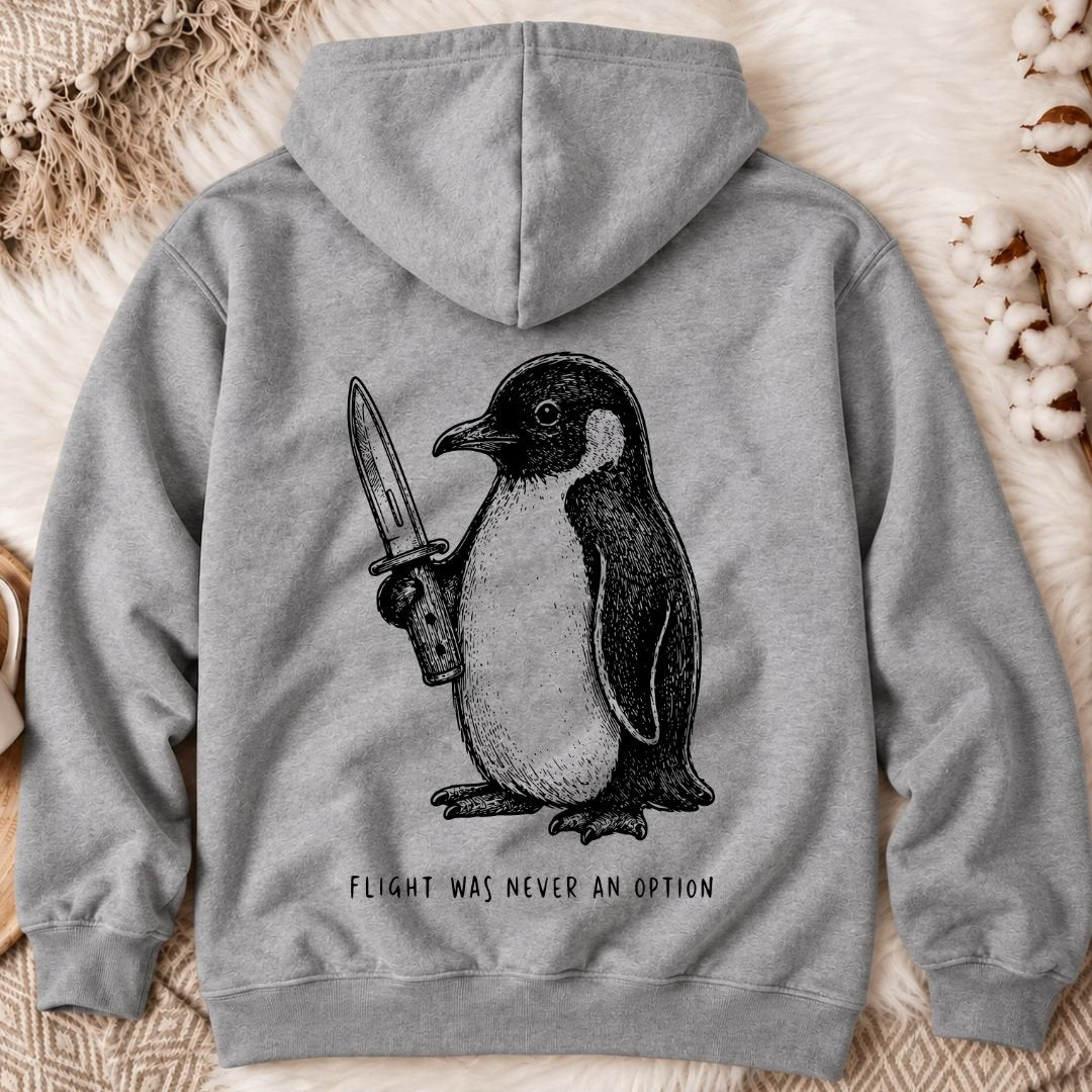 Flight Was Not An Option Back Print Hoodie