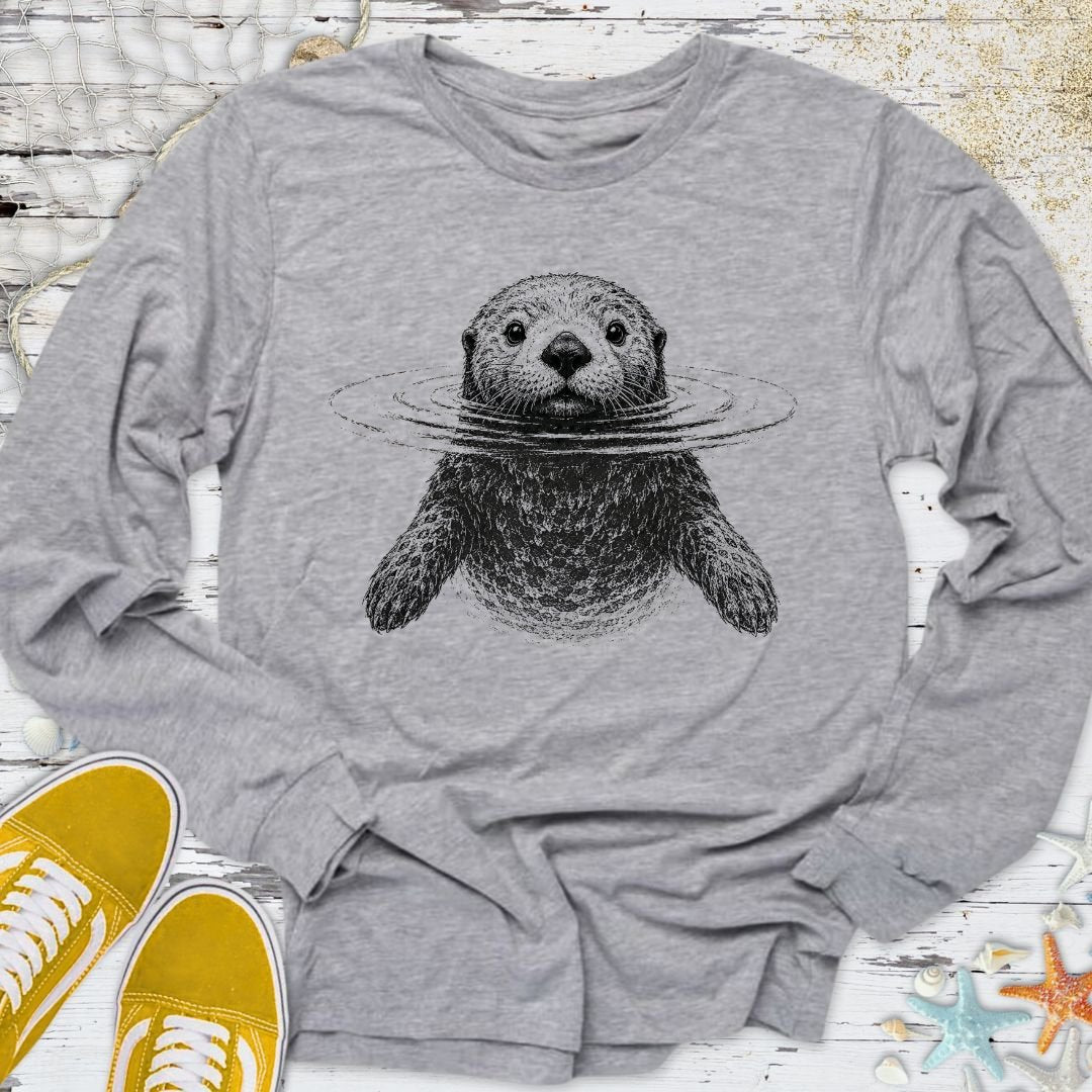 Curious Otter Long Sleeve Tee